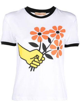 Cormio Jersey Flower Printed T-Shirt