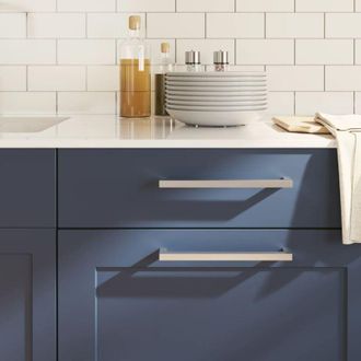 vidaXL Maniglie per Mobili 20 pz Argento 224 mm in Acciaio Inox - Vidaxl