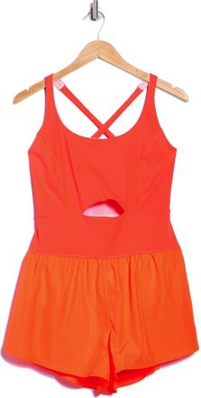 Free People FP Movement Righteous Runsie Romper in Hot Watermelon at Nordstrom Rack, Size Large