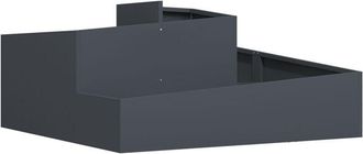 vidaXL Garden Planter Anthracite 100 x 100 x 50 cm Steel Vidaxl