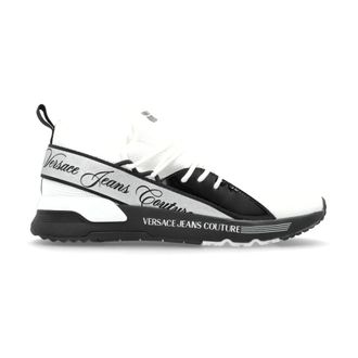 Versace Jeans Couture Sneakers, female, White, Size: 10 US Sport Shoes with Printed Logo