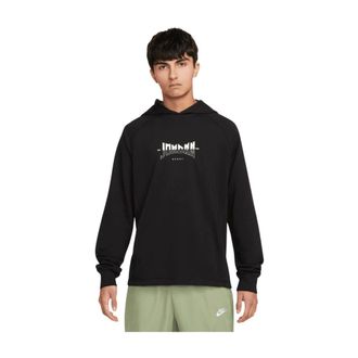 Nike Dri-FIT Sport Graphic Fleece Pullover Hoodie - male - Nike - Long Sleeve Training Tops - Black - XL - Sport