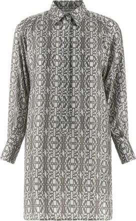 Max Mara Grembo Mini Jurk - Dames - Shirt Kleedjes - Grijs - 3XS - Kleedjes