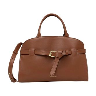 Coccinelle Tassen, Dames, Bruin, ONE Size, Leer, Sabine Crossbody Tas
