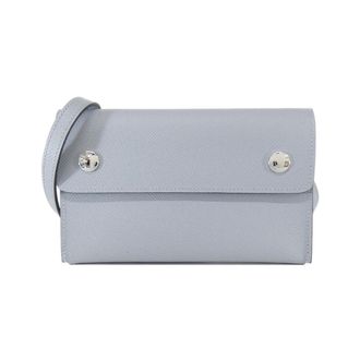 Herm&egrave;s Gray Epsom Leather Chain/Shoulder Wallet (Pre-Owned)