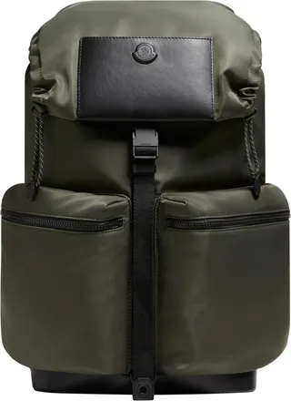 Moncler Moncler Kenton Drill Backpack, Men, Green, Size: One Size