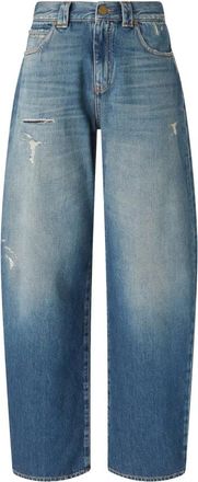 Pinko Eloise Loose-fit Jeans - female - PINKO - Loose Fit Jeans - Blue - W28 - Jeans
