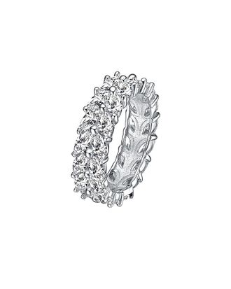 Genevive Silver Cz Ring