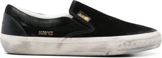 Golden Goose Black Slip-on Sneakers