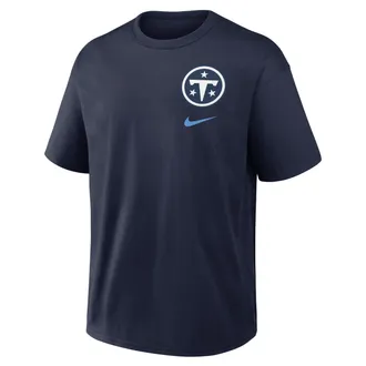 Nike Tennessee Titans Rivalries Collection Max90 Nike Mens NFL T-Shirt in Blue | 04T641S9V-2JW