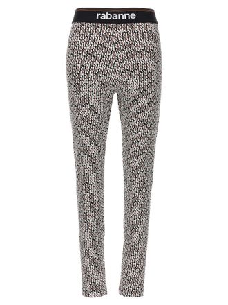 Paco Rabanne Womens Monogram Leggings