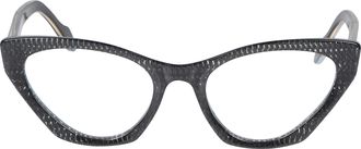 K&agrave;dor Coachella Glamour Black Gold Cat-Eye Sunglasses