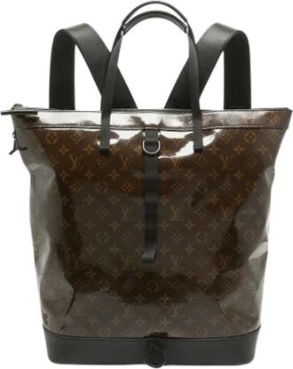 Louis Vuitton Pre-owned Fabric totes - Dames - Vintage Shopper - Bruin - ONE Size - Tweed - Vintage