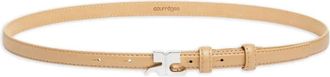 Courr&egrave;ges ^ leren riem - Beige