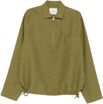 Arte Zip-fastening Drawstring Polo Shirt