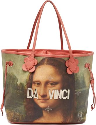 Louis Vuitton x Jeff Koons Borsa tote Neverfull MM - Rosa