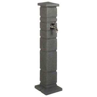 vidaXL Tanque De Jard&iacute;n Gris Antracita 26 X 26 X 101 Cm Pe Vidaxl