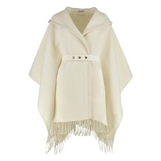 Moncler Dames, Jassen, Beige, Maat: ONE Size Wol