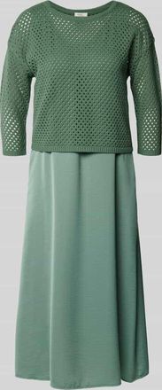 robe légère Midikleid mit Lochmuster in Lind, Größe 44