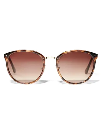 Simons Womens Metal accent round sunglasses