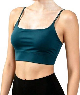 Bandier Bonded Low Impact Bra In Reflecting Pond