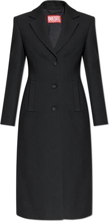 Diesel G-Allan Coat - Dames - Mantel - Zwart - XS - Wol - Jassen
