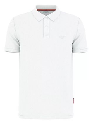 Joop Poloshirt JOOP JEANS Ambrosian, Herren, Gr. XXL, wei&szlig;, Piqu&eacute;, Obermaterial: 95% Baumwolle, 5% Elasthan, unifarben, normal, Rippb&uuml;ndchen, Shirts Polosh