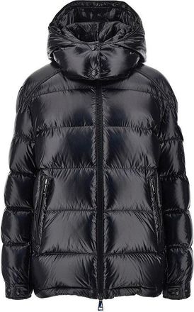 Moncler Padded nylon downjacket with logo patch Woman III