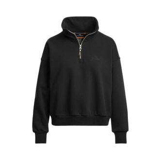 Parajumpers Zendaya Half-Zip Sweat - Dames - Sweatshirts & Hoodies - Zwart - Maat: XS Katoen