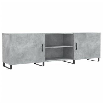 Berkfield Home TV Cabinet Concrete Grey 150x30x50 cm Engineered Wood | Size: 150 x 30 x 50 cm