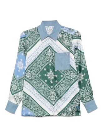 Liu Jo bandana-print shirt - Blue