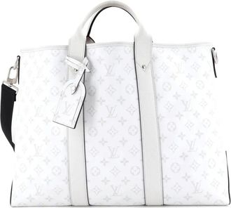 Louis Vuitton Weekend NM Monogram Taigarama tote bag - Bianco