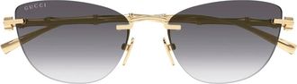 Gucci Sunglasses, female, Yellow, Size: 55 MM Gg2063S Sunglasses