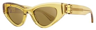 Bottega Veneta BV1142S Cat-Eye Acetate Sunglasses - Yellow