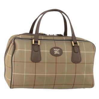 Burberry Pre-owned Weekend Bags, female, Beige, Size: ONE SIZE Pre-owned Boston Bag