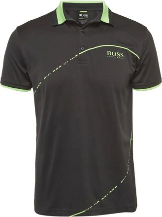 BOSS 2024 poloshirt met logoprint - Black