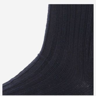 ANT45 Mens Virginia Cashwool Socks Navy Wool
