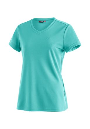 Maier Sports Funktionsshirt MAIER SPORTS Trudy, Damen, Gr. 36, blau (raucht&uuml;rkis), 100% Polyester, Rundhals, Shirts Funktionsshirt, Damen T-Shirt, Kurzarmshirt f&uuml;r