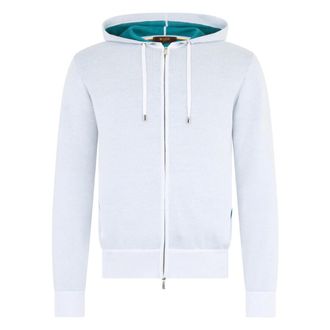 Moorer Zip-throughs, male, White, Size: 2XL Zip-Through Hoodie