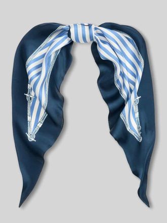 Lauren Ralph Lauren Tuch aus reiner Seide Modell NUTICL S DMD in Dunkelblau, Gr&ouml;&szlig;e 1