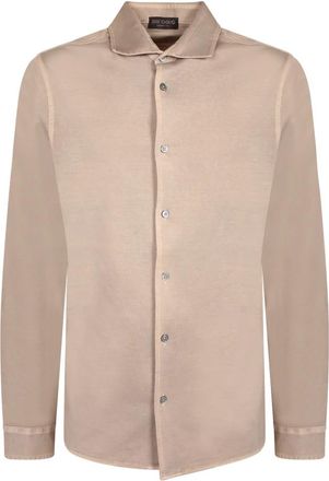 Dell'Oglio Casual Shirts - Heren - Casual Overhemden - Beige - 4XL - Overhemden