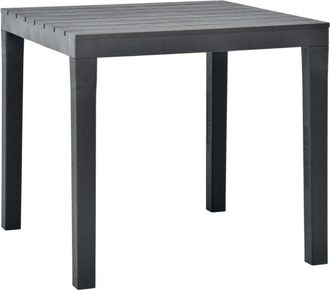 vidaXL Garden Table Anthracite 78x78x72 cm Plastic Vidaxl