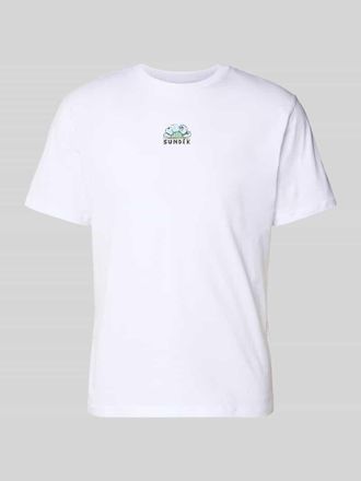 Sundek Regular Fit T-Shirt mit Logo-Print in Weiss, Gr&ouml;&szlig;e XL