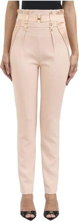 Elisabetta Franchi Mujer, Pantalones, Beige, Talla: M