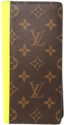 Louis Vuitton Pre-owned Canvas wallets - Heren - Vintage Accessoires - Geel - ONE Size - Vintage