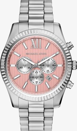 Michael Kors Oversized Lexington Silver-Tone Watch