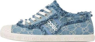 Gucci (WMNS) Gucci GG Sneaker Light Blue Denim 784213-FACTS-4644