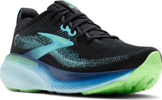 Brooks Adrenaline GTS 25 Running Shoe in Black/Ipanema/Mint at Nordstrom, Size 11.5