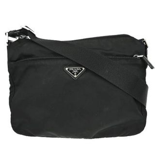 Prada Vintage, unisex, Zwart, ONE Size, Nylon, Pre-owned Nylon Cross Body Bag