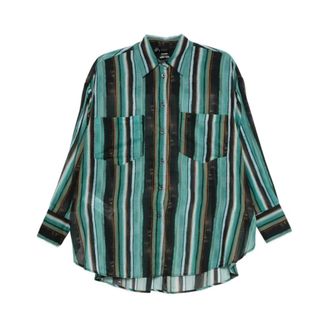 Pinko Shirts, female, Green, Size: XS Rieti Camicia Mussola